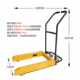Manual plastic forklift basket truck forklift forklift youchengcc handling turnover box forklift tool pedal