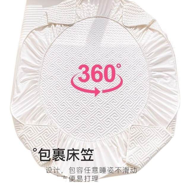 Dirt-separated cotton wool cover thickened three-piece mattress protective cover bed cover sheet dust cover waterproof and anti-slip