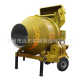 JZC350 concrete mixer automatic feeding construction site cement mortar mixer drum tug mixer
