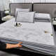 2025 new thickened ice silk cool mattress mattress three-piece set summer cool sheet summer cool mattress third-person air conditioning mat