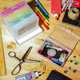 Color photo desktop storage box 16-grid large multi-function card storage box postcard classification and sorting box