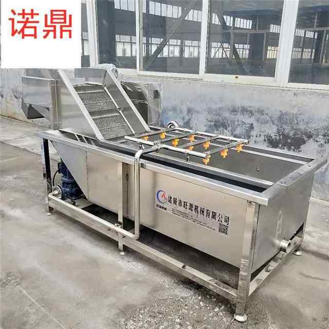 Strawberry cleaning and quick-freezing equipment, chain foam type gas washing machine, stainless steel fruit cleaning machine, ND device factory