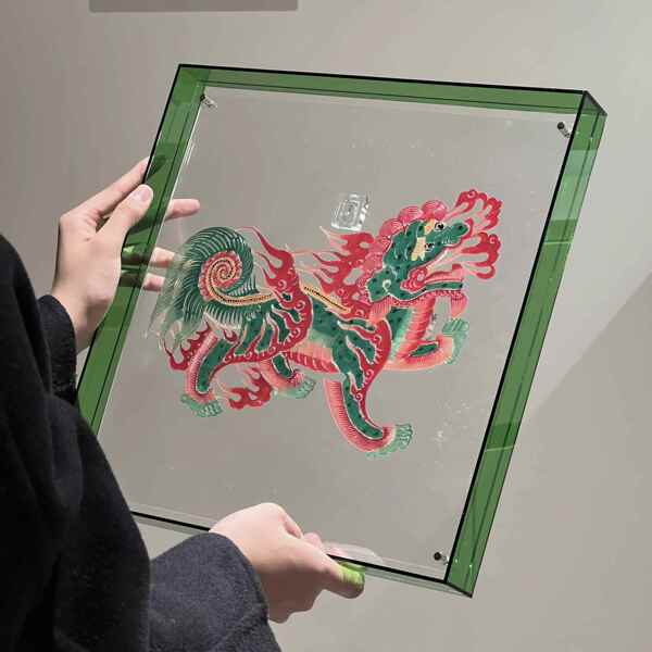 皮影装饰画传统非遗文化手工制作新中式挂画创意软装摆件乔迁礼物