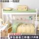 Student dormitory three-piece single bedding quilt full set one set of wash cotton sheets and quilt cover six-piece set
