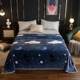 Winter flannel sheets single piece plus velvet thickened coral velvet mattress bed milk crystal fleece blanket sheet