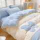 Winter milk velvet princess style baby velvet sheets and bedding covers double-sided velvet thickened four-piece quilt covers bedding