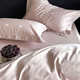 Light luxury high-end 100S long velvet cotton four-piece set full cotton love jacquard quilt cover bed sheet girl fresh bedding