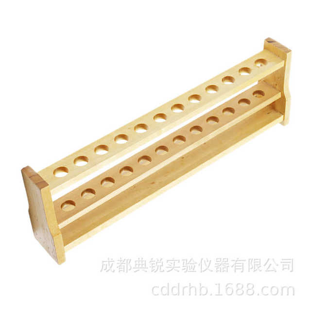 Wooden 6-hole colorimetric Wooden 10ml25ml50ml100ml rack tube test tube factory colorimetric price 12 racks
