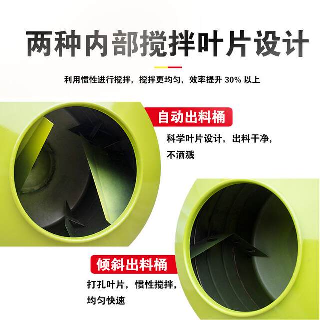 Concrete mixer 220v cement sand mortar construction site feed construction household small electric mixer