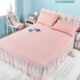 Sisimei high-end bed sheet skirt ice bubble mat technology fiber skin-friendly and comfortable washable three-piece cool mat