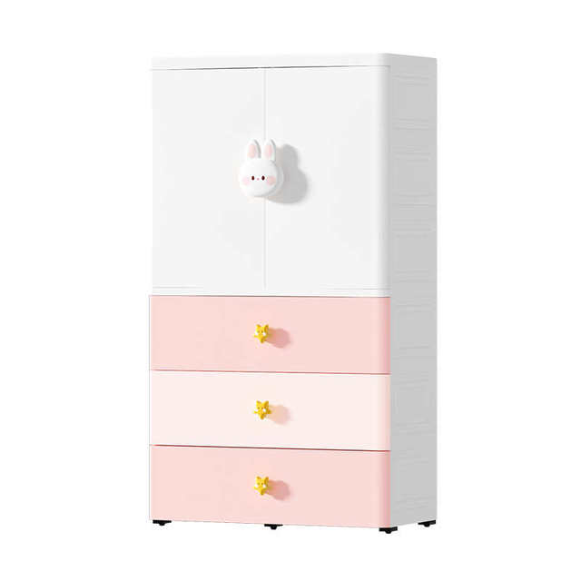 75cm thickened baby children's wardrobe storage cabinet storage cabinet baby wardrobe storage cabinet simple plastic household