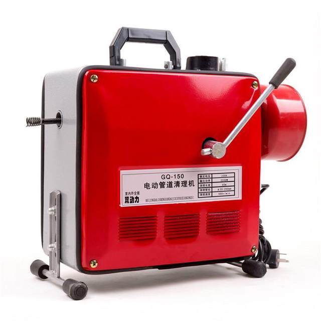 First-pass pipe dredging machine Electric professional household cleaning toilet kitchen dredging machine Sewer tool