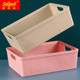 Rectangular uncovered desktop finishing box multi-purpose storage basket plastic kitchen A4 can stack storage basket debris basket