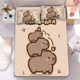 Kapibala Capybara Summer Ice Silk Cool Mat Three-piece Bedroom Children's Bed Sheet Soft Mat Student Dormitory Cool Mat
