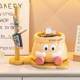 Creative cartoon paper bag pen holder office desktop storage ornament decorations for students graduation birthday gifts for women