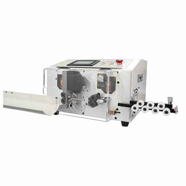 Line dual-machine touch screen cutting and stripping new wire stripping electromechanical peeling machine fully automatic linear wire stripping touch screen brain machine