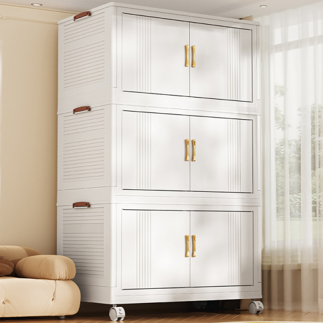 Storage cabinet Storage cabinet Home living room cabinet installation free baby wardrobe snack cabinet organization box storage rack