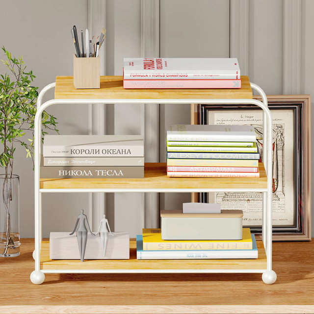 Children's study desk bookshelf office desktop storage rack multi-layer desk storage rack layer large capacity