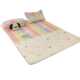 Summer ice silk latex mat three-piece set bed sheets student dormitory single two-piece set washable air conditioning soft mat