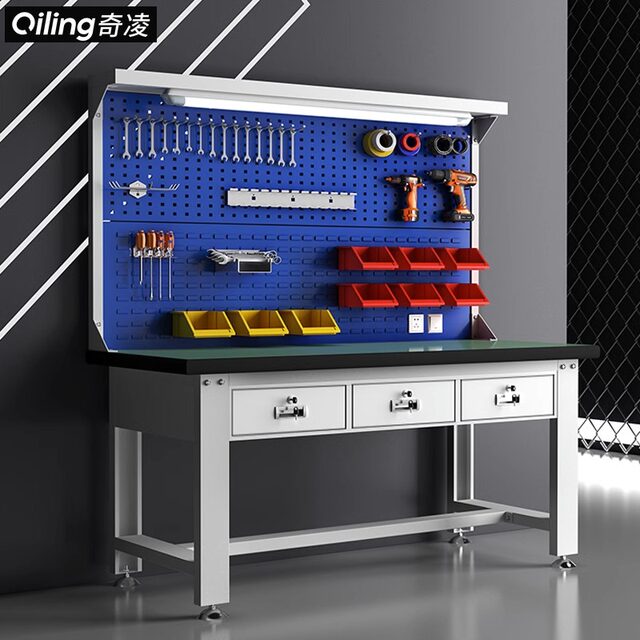 Operating table hardware tool sorting heavy-duty hanging plate stamping-resistant repair workbench workshop auto repair special laboratory bench
