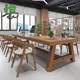 Solid wood staff office desk chair combination employee workstation card reading room long table four-person meeting large table