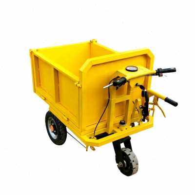 Spot hot products new electric trolley multi-function construction site breeding plant tool flat plate dump three-wheel electric