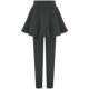 Spring and Autumn Large Size Hip Skirt Pants Fake Two-Piece Base V Pants Umbrella Skirt Plus Fleece Thickened Women's Elastic Waist Makes Slim Female Female Female