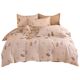 Thickened cotton furry bed four-piece set winter warm quilt cover bed sheets and bed cover student dormitory three-piece set