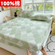 Single piece cotton thickened old coarse cloth bed v-sleeve dust cover anti-slip sheet mattress protective cover bed cover cover