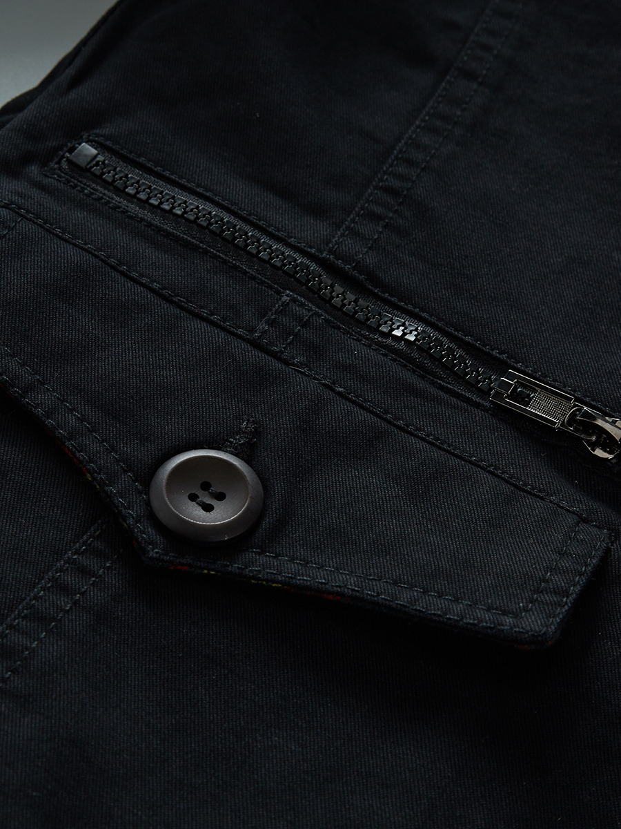 90 115 POUNDS INTO [CLEARANCE] COTTON WINDBREAKER LAPEL JACKET MULTI-POCKET JACKET SPRING MAN CUT MARK TIDE 8678