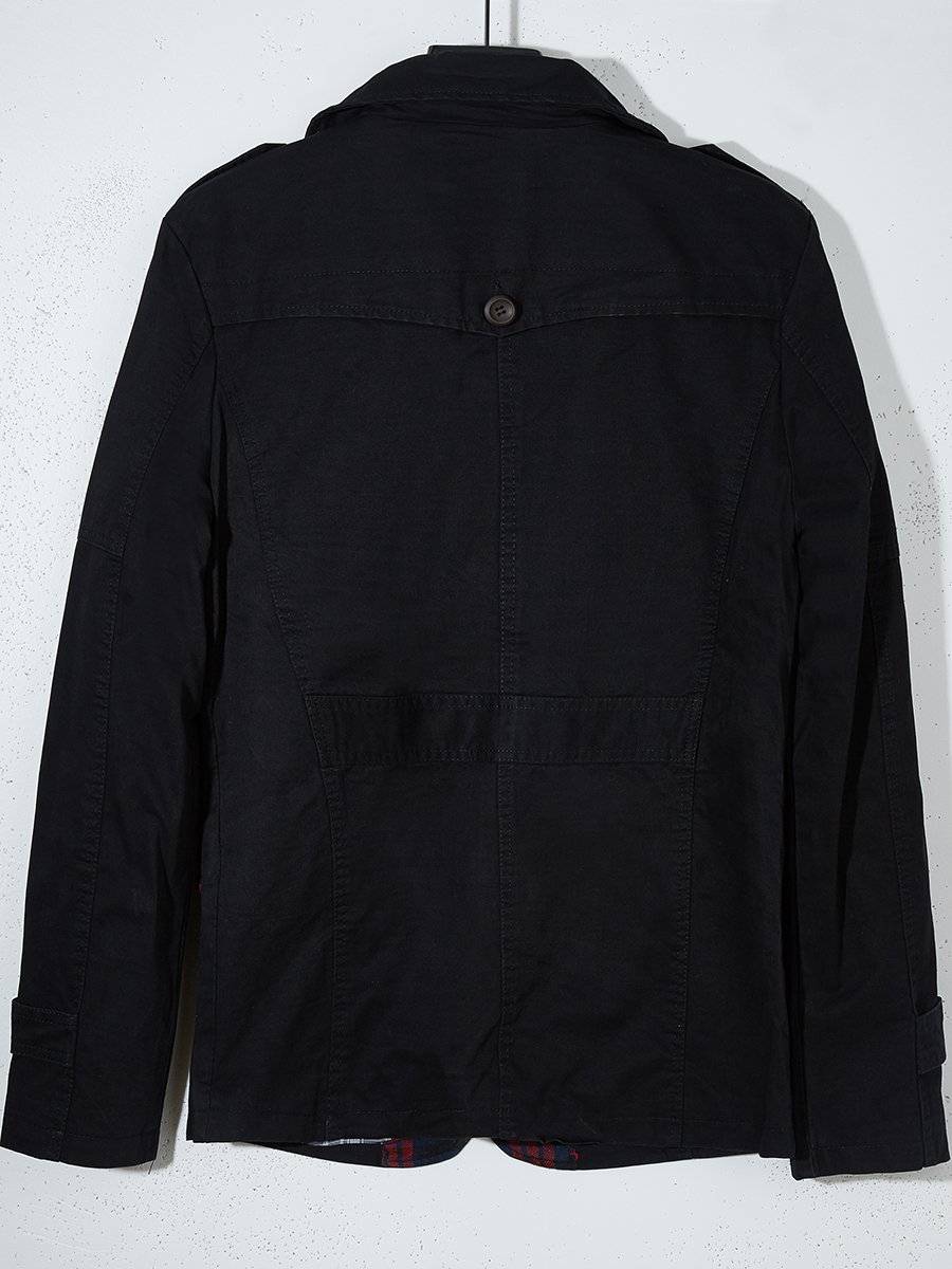 90 115 POUNDS INTO [CLEARANCE] COTTON WINDBREAKER LAPEL JACKET MULTI-POCKET JACKET SPRING MAN CUT MARK TIDE 8678