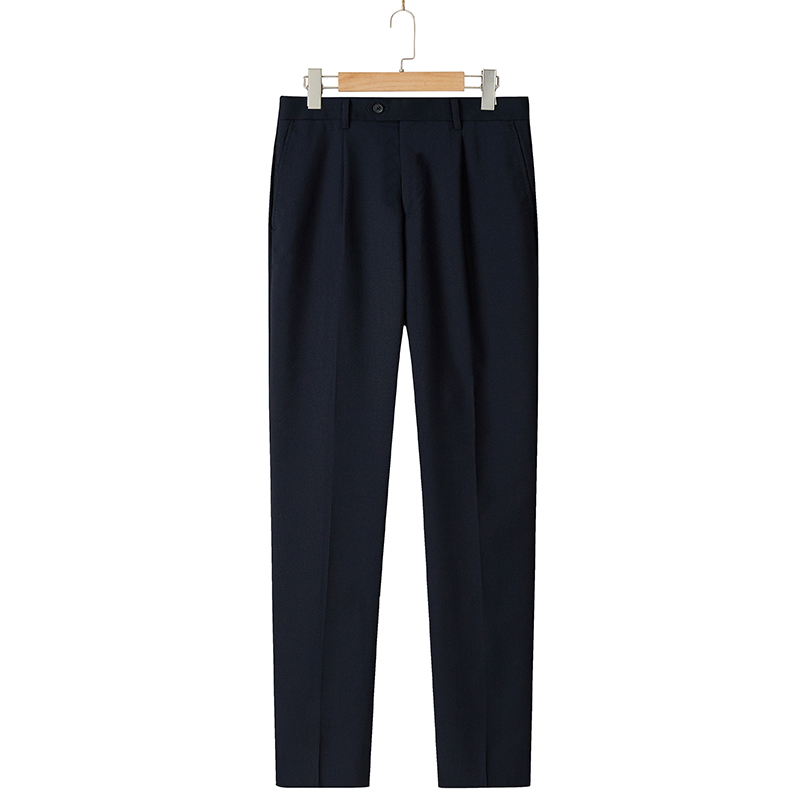 AUTUMN IS NEW  LUOJIA BUSINESS CASUAL PROFESSIONAL WORKWEAR WOOL WRINKLE SUIT SUIT BLUE MENS SPRING WEAR TIDE 3003