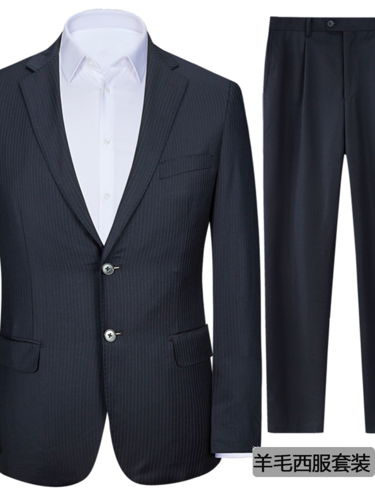 135-180 POUNDS  PICK UP THE LEAK  LUOJIA WOOL SUIT SUIT MENS WOOL SUIT OCCUPATION WORK 1132