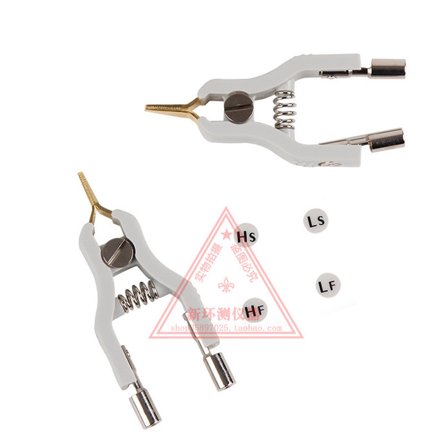 LCR Kelvin Test Clip Bridge Test Clip Micro Resistance Clip GTL-108A Gold Plated Pointed Mouth with Teeth High Quality