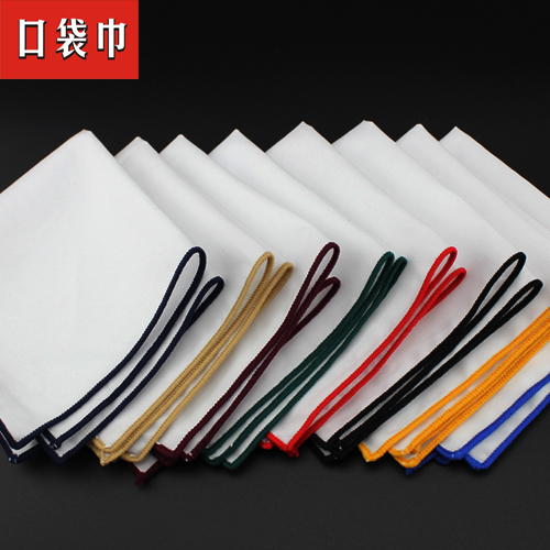 SUIT DRESS FASHION POCKET TOWEL FOLDING SQUARE SCARF WHITE HANDKERCHIEF PARTY AND PERFORMANCE ACCESSORIES