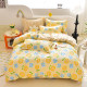 Four-piece set of all-cotton pure cotton 100% twill four-season bed sheets and quilt covers and fittings simple high-end atmospheric bedding