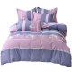 Four-piece set of all-cotton pure cotton 100% twill four-season bed sheets and quilt covers and fittings simple high-end atmospheric bedding