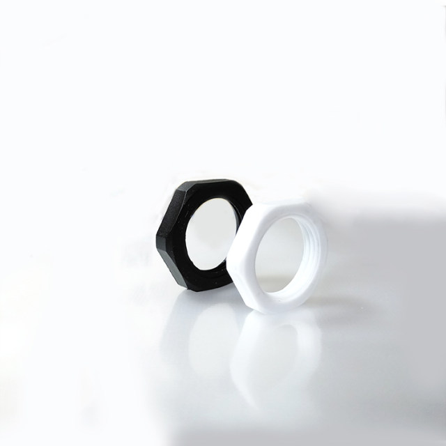Plastic cable waterproof joint nylon nut M12/M16/M18/M20/M22~M72 plastic hexagon nut