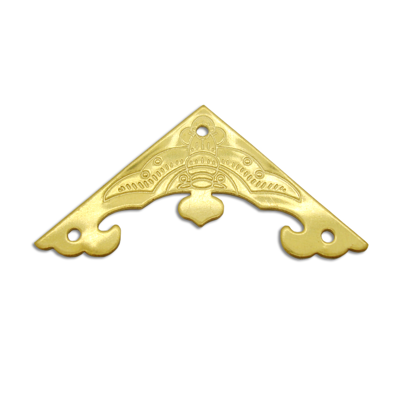 CORNER WRAPPING CORNER PROTECTION CHINESE ANTIQUE PURE COPPER BAT EDGING SINGLE BREAD CORNER SINGLE-SIDED CORNER YARD CORNER PROTECTOR DIY COPPER ACCESSORIES