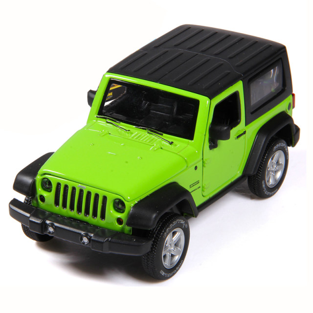 彩珀成真1:32合金吉普jeep牧马人越野汽车模型开门回力儿童玩具男