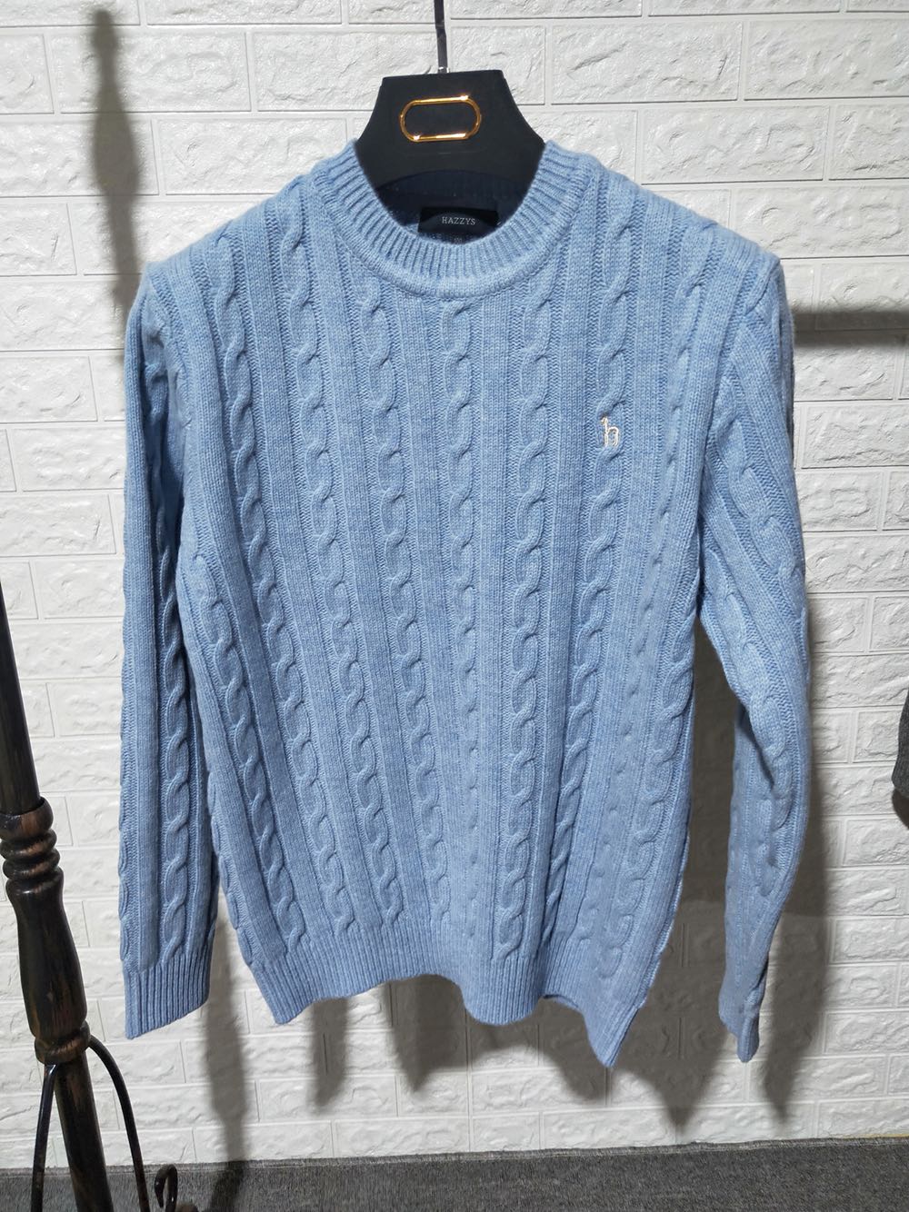 한국 대학 스타일 겨울 신상 하기스 남성 퓨어 울 캐주얼 니트 스웨터