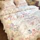 Ins cute Lolita cotton four-piece set pure cotton sheet quilt cover 1.5m student dormitory 1.8m bedding