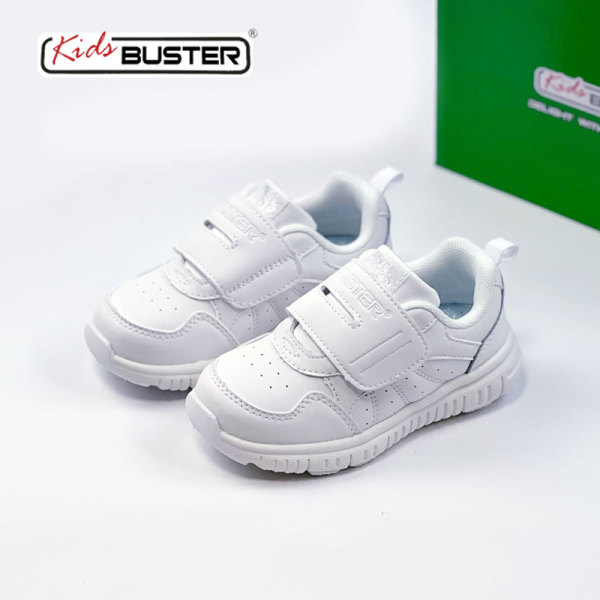 香港buster白色运动鞋幼儿园上学小白鞋中小儿童男女童鞋轻便机能 — 2