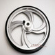 Aluminum alloy range measurement anti-slip wheel encoder meter wheel outer circle glued synchronous wheel circumference 500 outer diameter 160