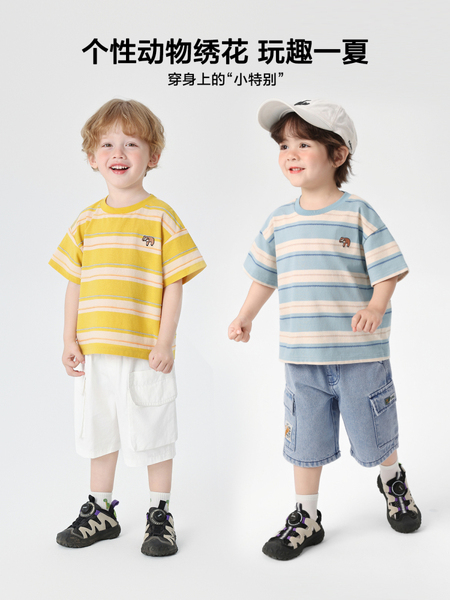 男童纯棉短袖T恤夏装薄款半袖2026新款童装夏季儿童宝宝洋气上衣 — 3