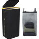 Japanese large-capacity dirty laundry basket side viewable storage folding bamboo fabric laundry basket household cleaning basket