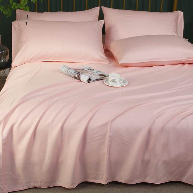 Of9d foreign trade smooth Laiser ice silk tensile bed sheet cool Austrian three-piece set single double summer skin-friendly nude