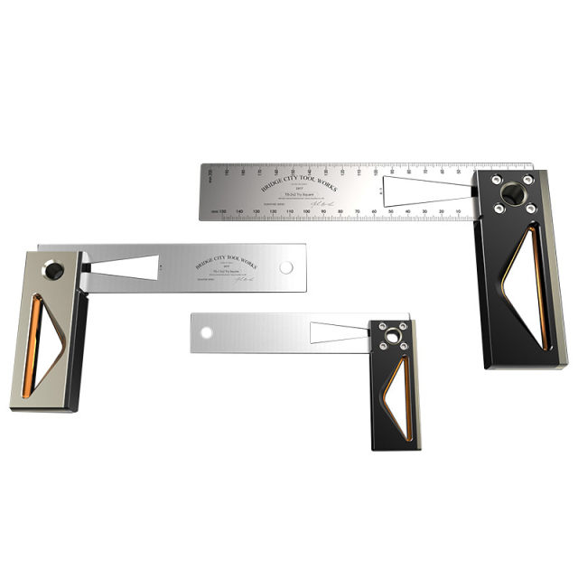 Bridge city right angle ruler precision gauge measuring tool, carpentry hand tool, Haiwei Factory stainless steel TS