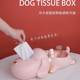 High-end creative tissue box light luxury ornament dog multifunction storage cardboard box home decoration