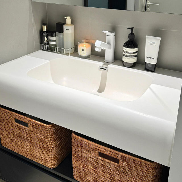 Weaving storage basket under bathroom sink storage basket under the bathroom laundry basket miscellaneous rattan woven